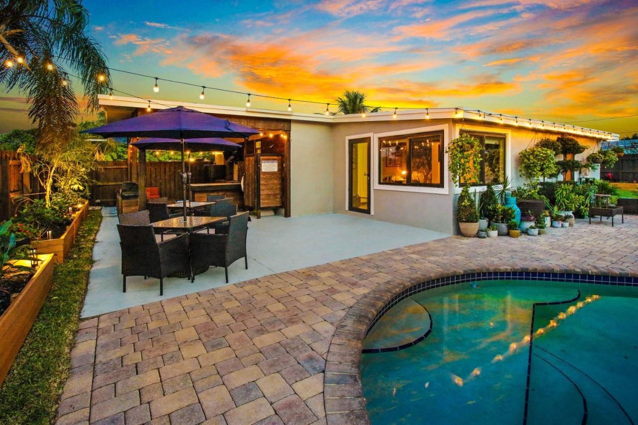 Private Heated Pool Oasis Pet-Friendly Retreat Short Or Long Stays Sleeps 2-8 Ppl Pompano Beach Exteriér fotografie