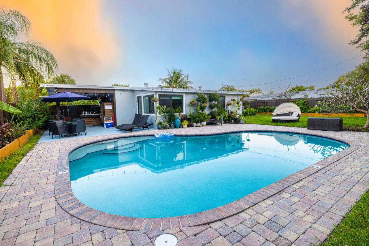 Private Heated Pool Oasis Pet-Friendly Retreat Short Or Long Stays Sleeps 2-8 Ppl Pompano Beach Exteriér fotografie