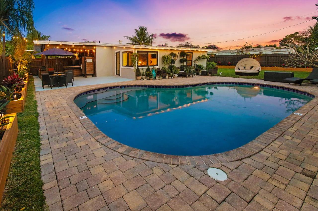 Private Heated Pool Oasis Pet-Friendly Retreat Short Or Long Stays Sleeps 2-8 Ppl Pompano Beach Exteriér fotografie